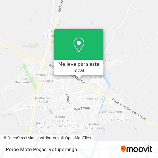 Porão Moto Peças mapa