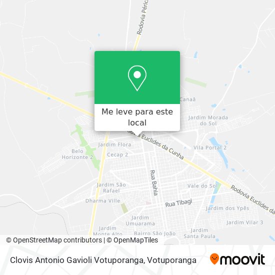 Clovis Antonio Gavioli Votuporanga mapa