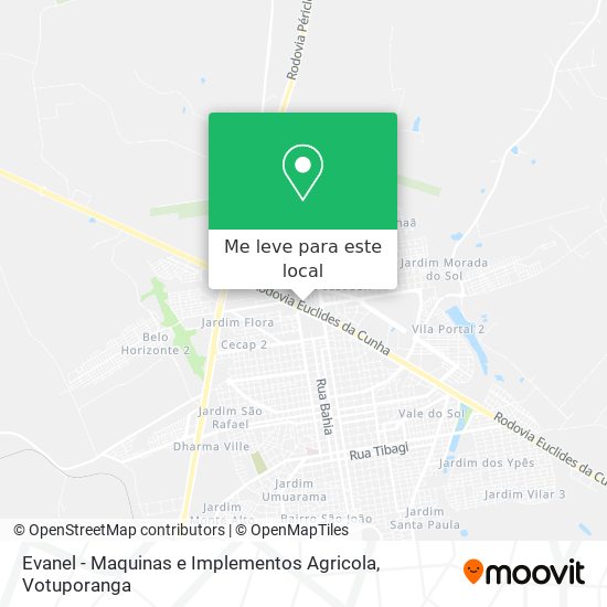 Evanel - Maquinas e Implementos Agricola mapa