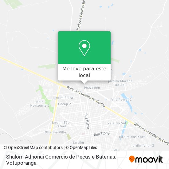 Shalom Adhonai Comercio de Pecas e Baterias mapa
