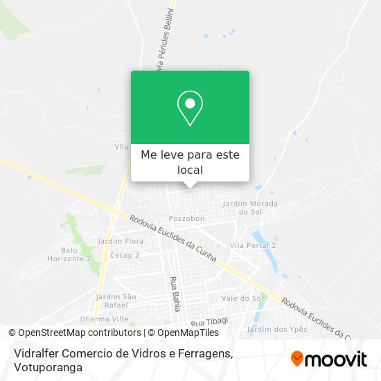 Vidralfer Comercio de Vidros e Ferragens mapa