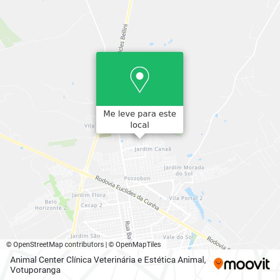 Animal Center Clínica Veterinária e Estética Animal mapa