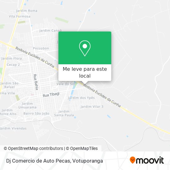 Dj Comercio de Auto Pecas mapa