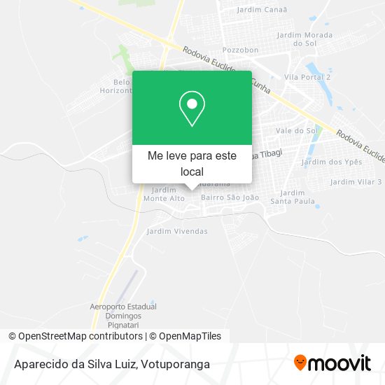Aparecido da Silva Luiz mapa