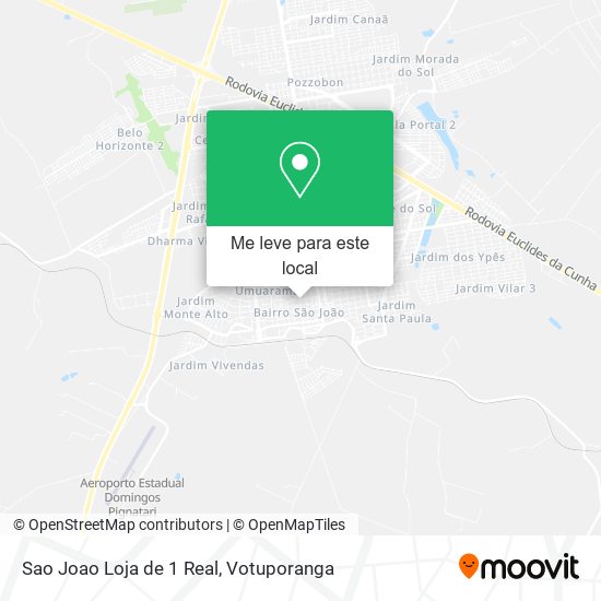 Sao Joao Loja de 1 Real mapa