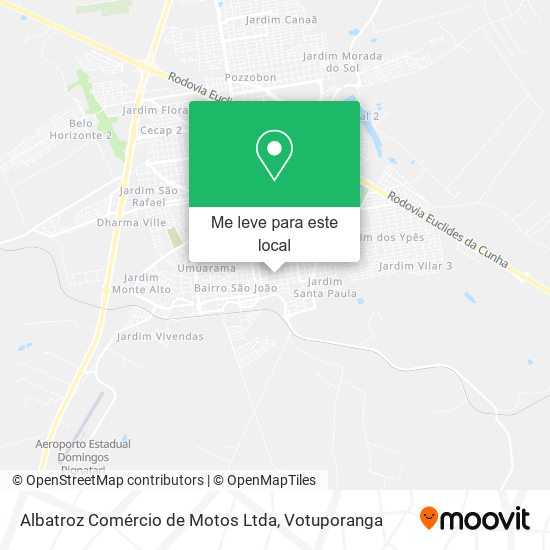 Albatroz Comércio de Motos Ltda mapa