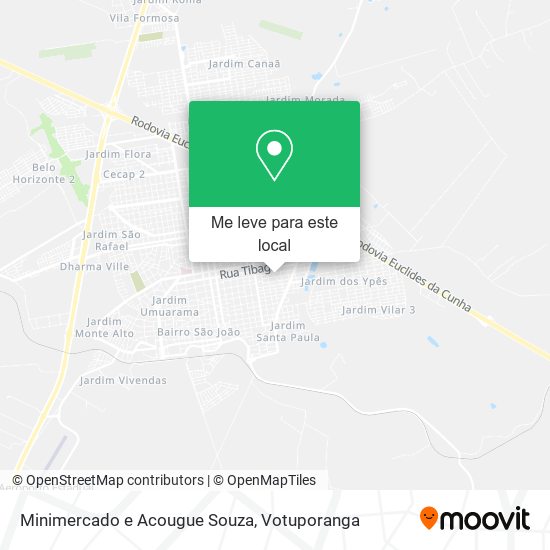 Minimercado e Acougue Souza mapa