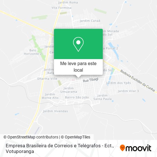 Empresa Brasileira de Correios e Telégrafos - Ect. mapa