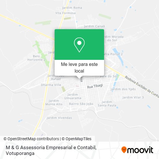 M & G Assessoria Empresarial e Contabil mapa