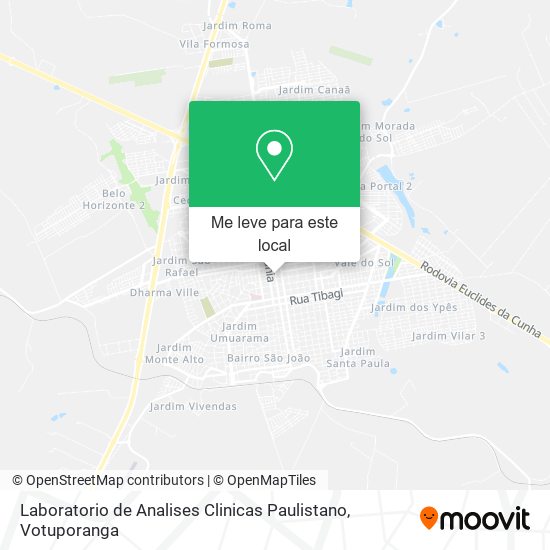 Laboratorio de Analises Clinicas Paulistano mapa