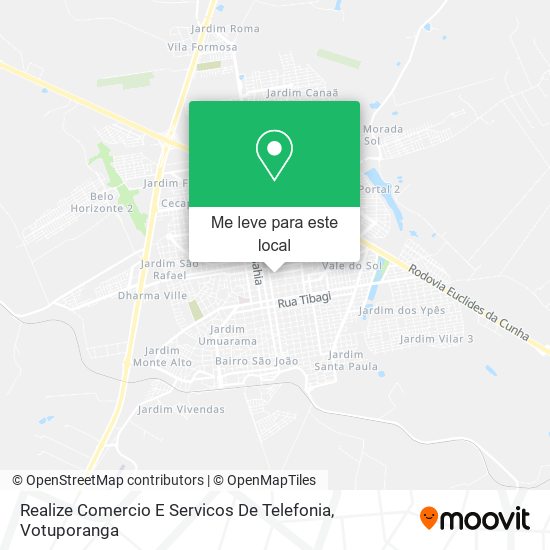Realize Comercio E Servicos De Telefonia mapa