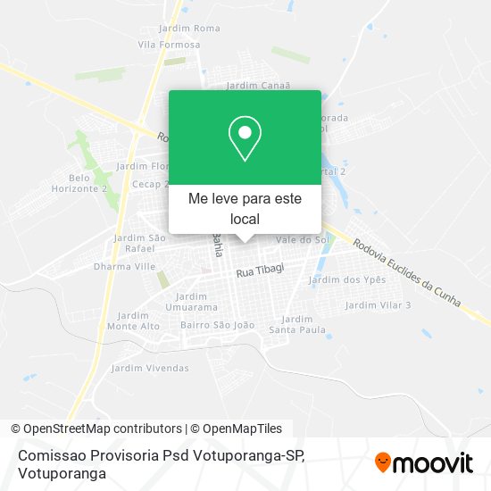 Comissao Provisoria Psd Votuporanga-SP mapa