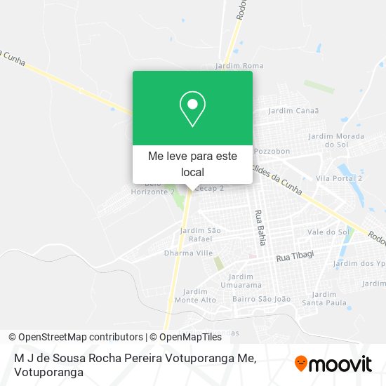 M J de Sousa Rocha Pereira Votuporanga Me mapa