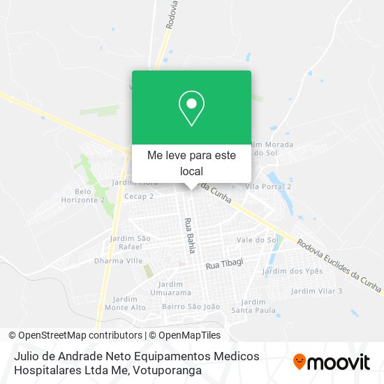 Julio de Andrade Neto Equipamentos Medicos Hospitalares Ltda Me mapa