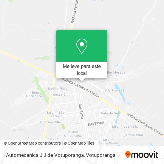 Automecanica J J de Votuporanga mapa