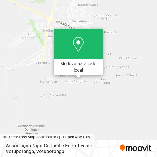 Associação Nipo Cultural e Esportiva de Votuporanga mapa