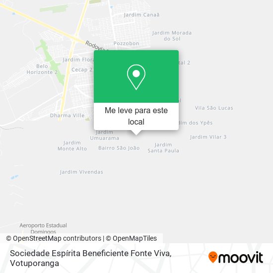 Sociedade Espírita Beneficiente Fonte Viva mapa