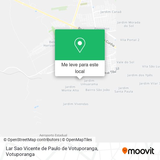 Lar Sao Vicente de Paulo de Votuporanga mapa