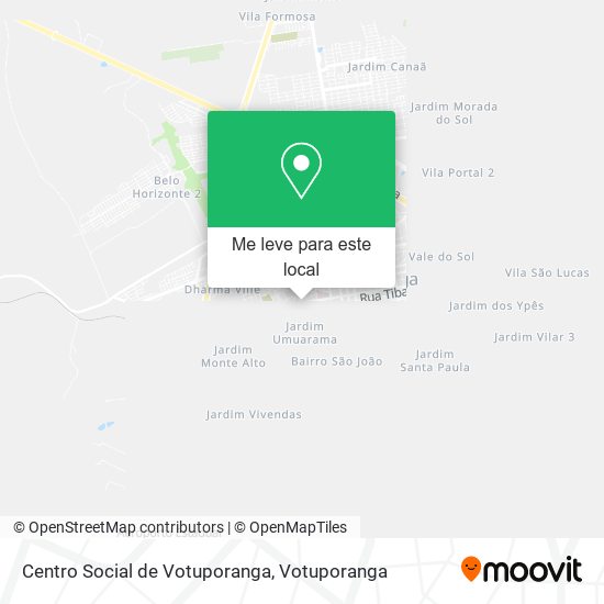 Centro Social de Votuporanga mapa