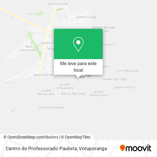 Centro do Professorado Paulista mapa