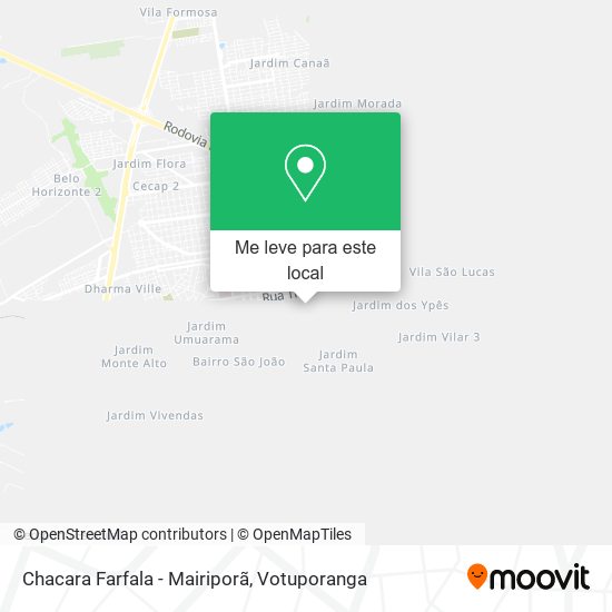 Chacara Farfala - Mairiporã mapa