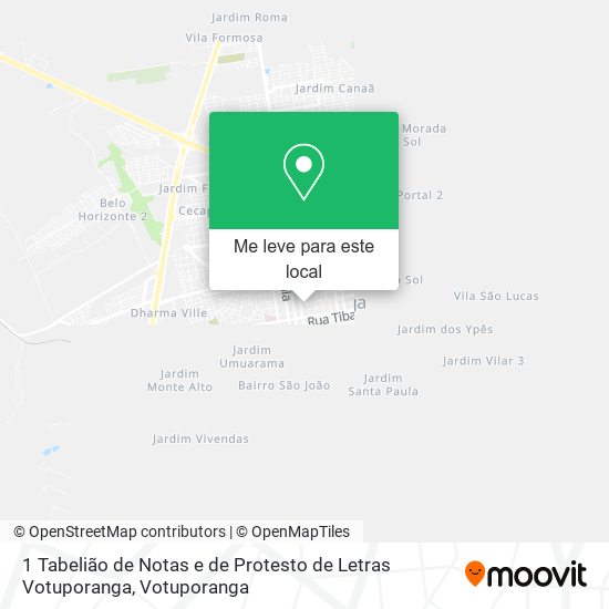 1 Tabelião de Notas e de Protesto de Letras Votuporanga mapa