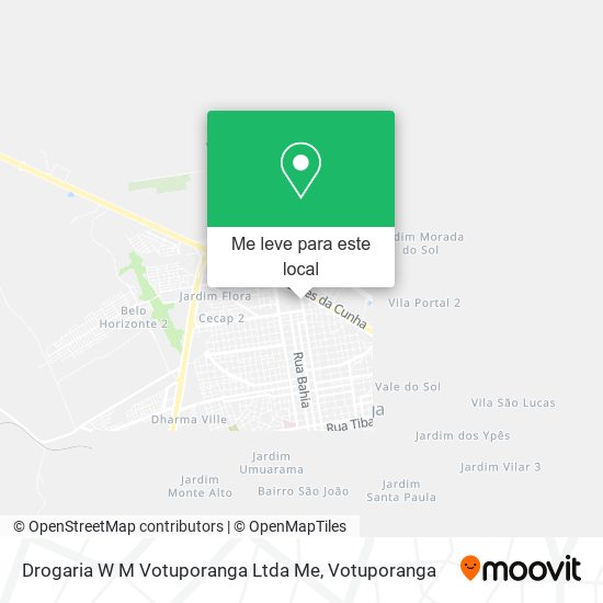 Drogaria W M Votuporanga Ltda Me mapa