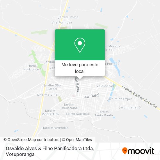 Osvaldo Alves & Filho Panificadora Ltda mapa