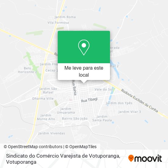 Sindicato do Comércio Varejista de Votuporanga mapa