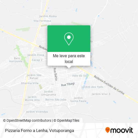 Pizzaria Forno a Lenha mapa