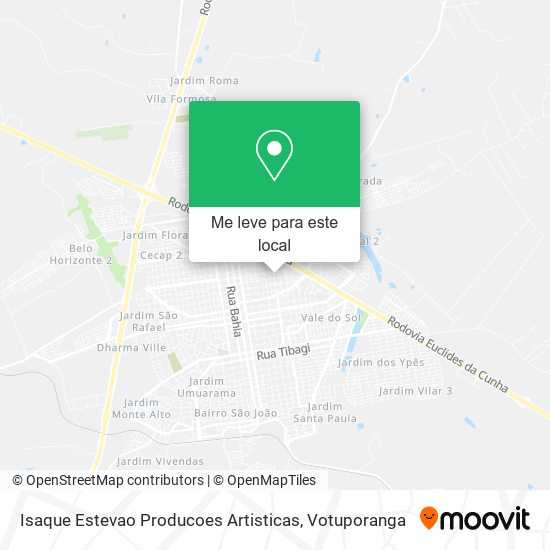 Isaque Estevao Producoes Artisticas mapa