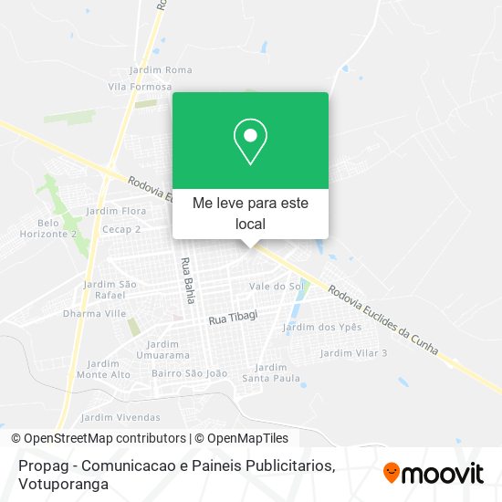 Propag - Comunicacao e Paineis Publicitarios mapa