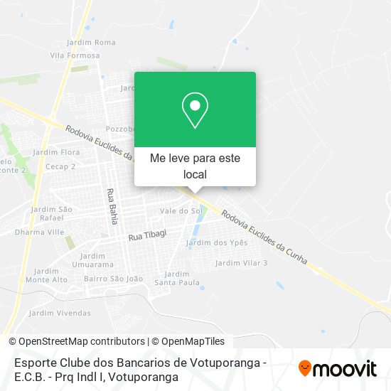 Esporte Clube dos Bancarios de Votuporanga - E.C.B. - Prq Indl I mapa