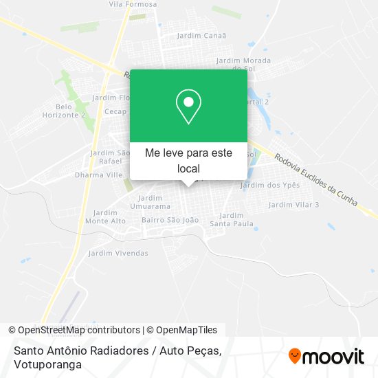 Santo Antônio Radiadores / Auto Peças mapa