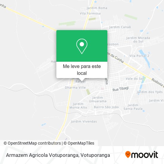Armazem Agricola Votuporanga mapa