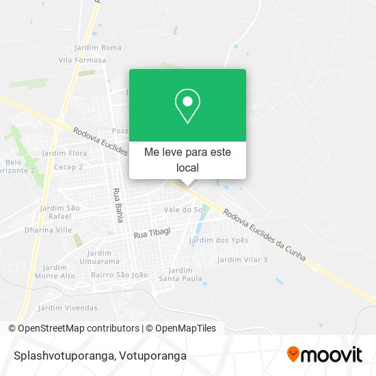 Splashvotuporanga mapa