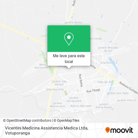 Vicentini Medicina Assistencia Medica Ltda mapa