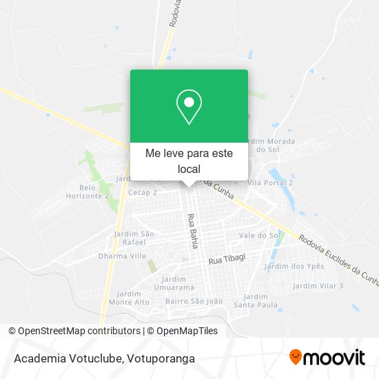 Academia Votuclube mapa