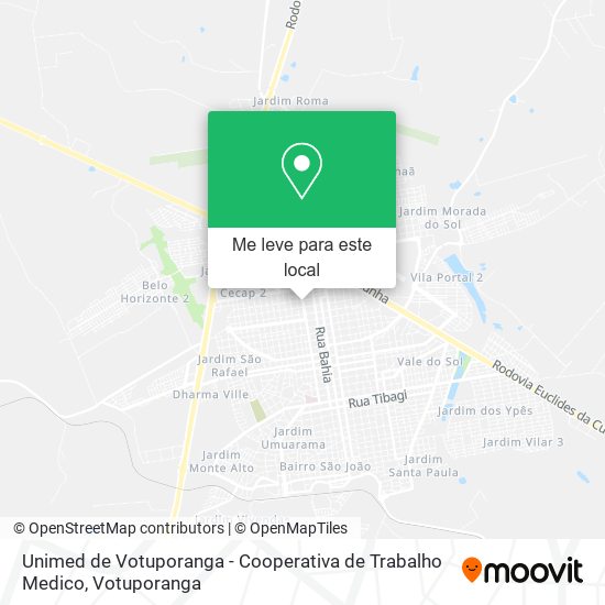 Unimed de Votuporanga - Cooperativa de Trabalho Medico mapa