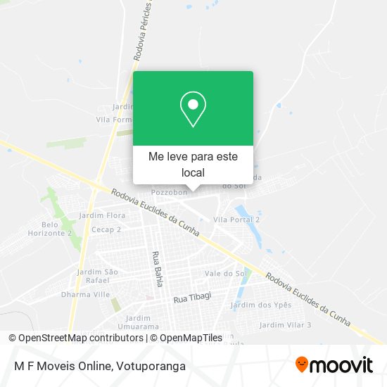 M F Moveis Online mapa