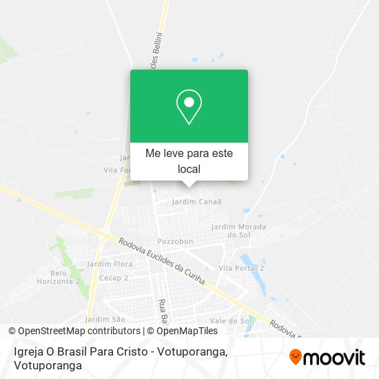 Igreja O Brasil Para Cristo - Votuporanga mapa