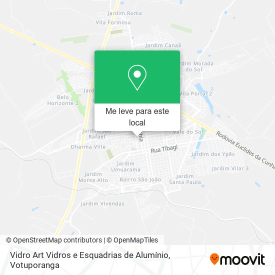 Vidro Art Vidros e Esquadrias de Alumínio mapa