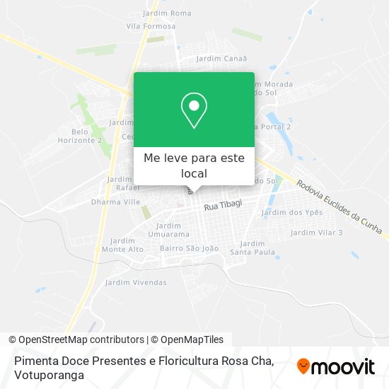 Pimenta Doce Presentes e Floricultura Rosa Cha mapa