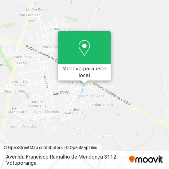 Avenida Francisco Ramalho de Mendonça 3112 mapa