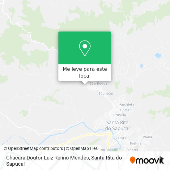 Chácara Doutor Luiz Rennó Mendes mapa