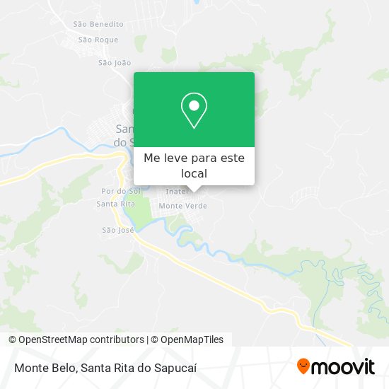 Monte Belo mapa