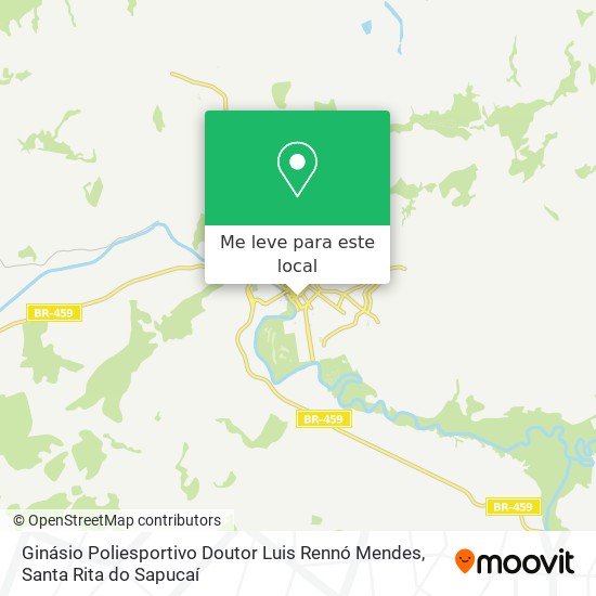 Ginásio Poliesportivo Doutor Luis Rennó Mendes mapa