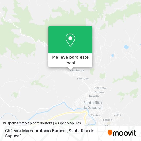 Chácara Marco Antonio Baracat mapa