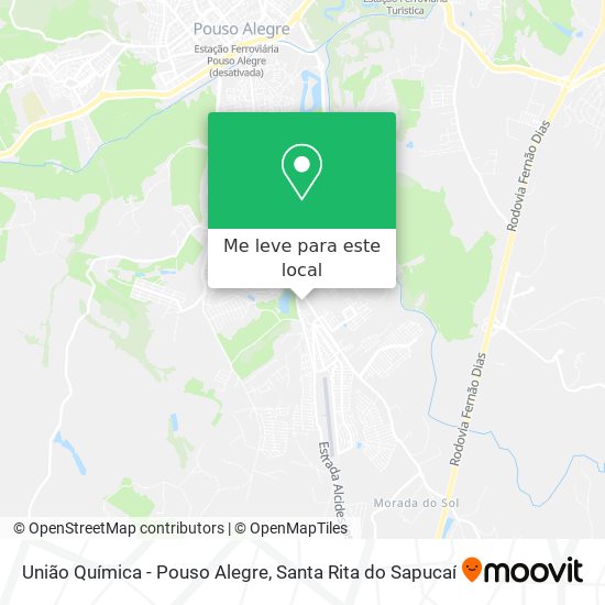 União Química - Pouso Alegre mapa