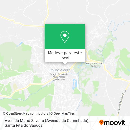 Avenida Mario Silveira (Avenida da Caminhada) mapa
